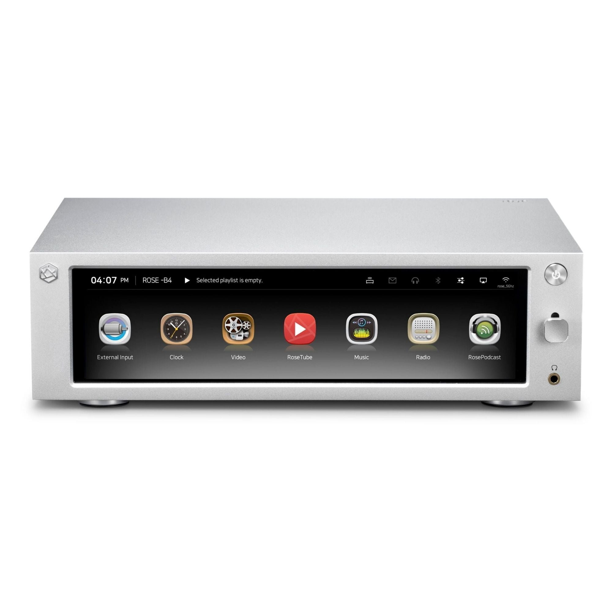 AVStore-HiFi-Rose-RS201E-Front-Icons RS201E - Image 1
